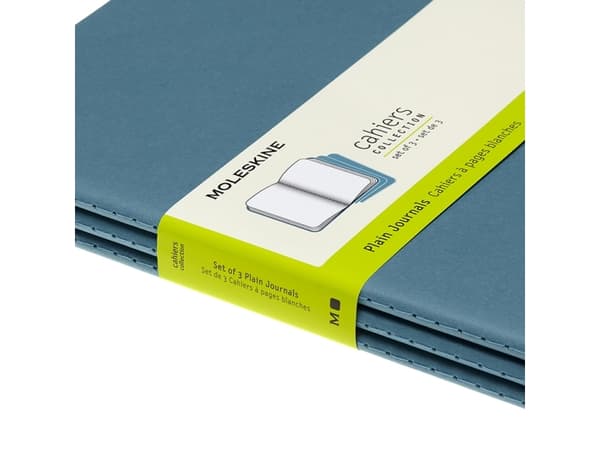 Cahier Journal Blank XL Brisk Blue 3-Pak250x190x20mm 0,74kg (3st) - (3 st per oförpackad eller oförpackad)