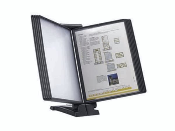 Registreringssystem A4 QuickFind grå modul antrasitt t/10 lommer 435x55x155mm 0,189kg (1stk)