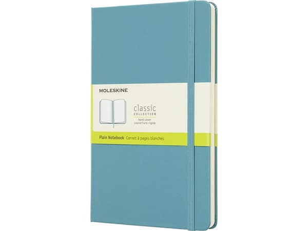 Moleskine Notebook Classic Large, ulinjeret Reef Blue