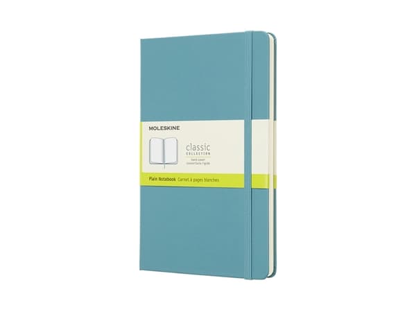 Moleskine Notebook Classic Large, ulinjeret Reef Blue