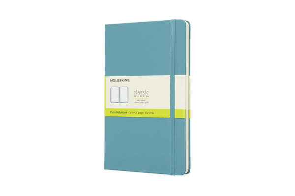 Moleskine Notebook Classic Large, ulinjeret Reef Blue