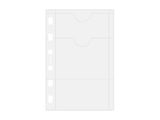 Pocket luottokortin haltija läpinäkyvä121x89x2mm 0,01kg (1kpl)