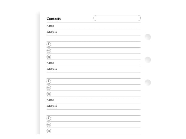 Filofax 130201, 95 mm, 171 mm
