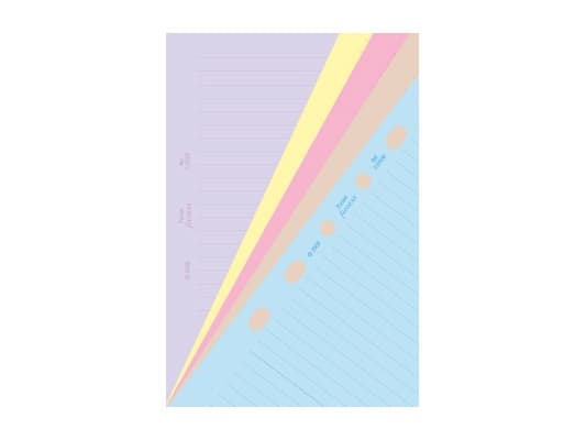 Pocket Noteark Linear Pastel121x82x2mm 0,015kg (1kpl)