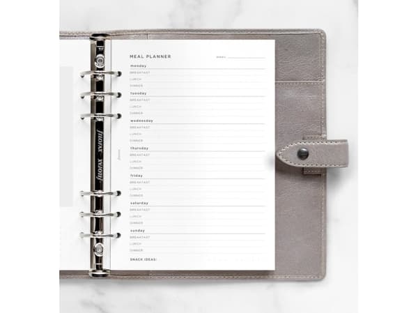 Filofax Måltidsplanlægger A5 Refill