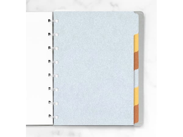 Filofax Index-arkit muistikirjaan Metallic A5 6kpl 6kpl