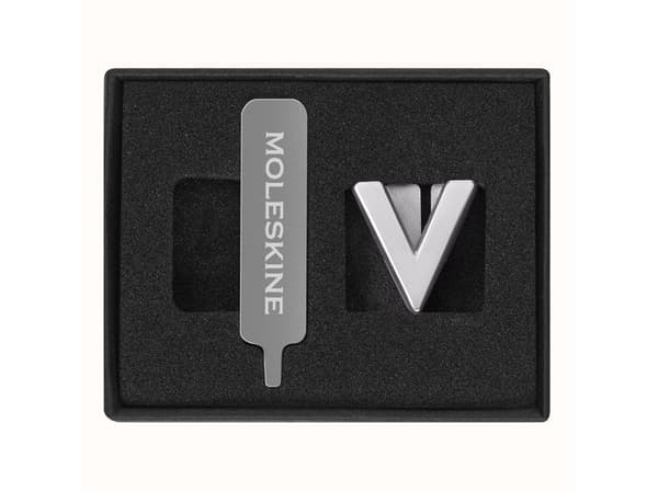 Moleskine Pins V Sølv