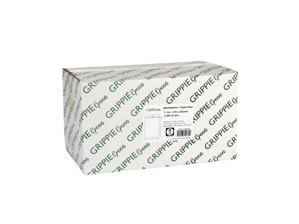 Grippie Vihreä vetoketjullinen pussit 300x400mm