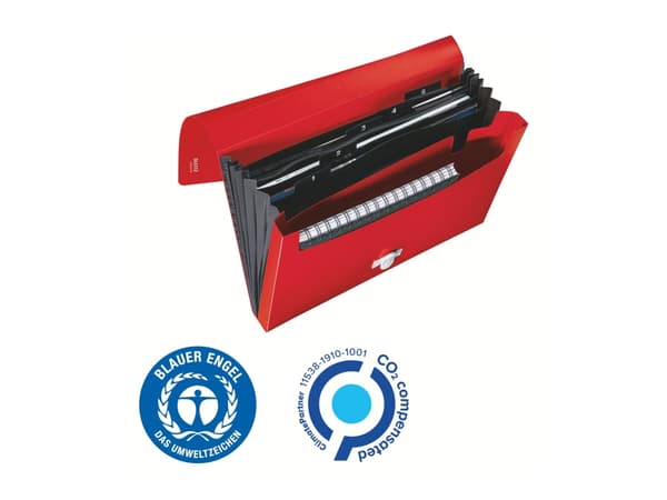 Leitz 46240025, 250 arkkia, Punainen, Polypropeeni (PP), A4, Climate Neutral, 240 mm