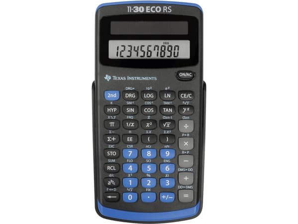 Texas Instruments TI-30 eco RS - Vetenskaplig kalkylator - 10 siffror - solcellspanel