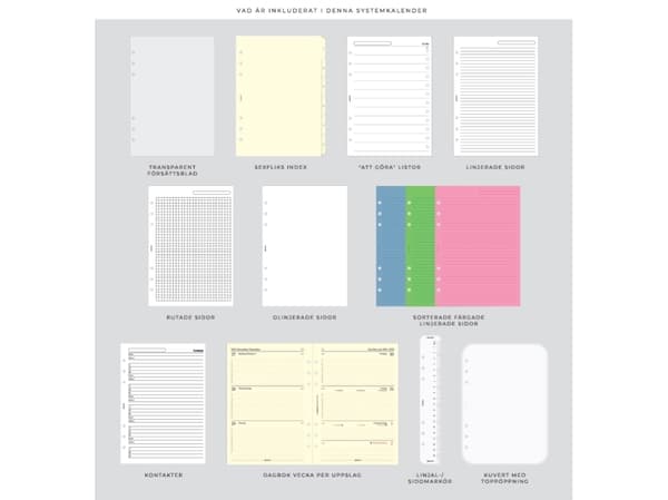 Filofax Systemkalendere Domino Soft A5 Seagrass