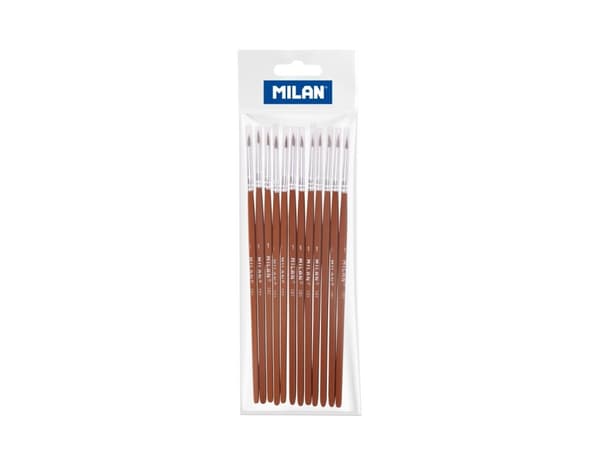 MILAN Pensel 101 Størrelse 1 - (12 stk.)