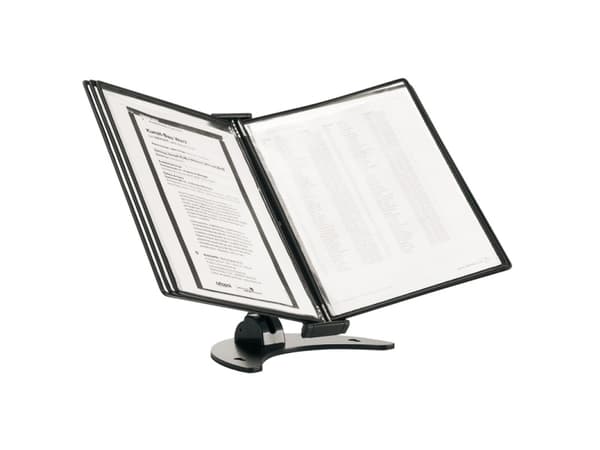 Tarifold Bord Display A4 10 Lommer 3D Sort
