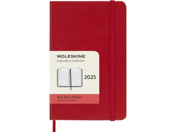 Classic Hard 12M Daily Pocket Rød 2025