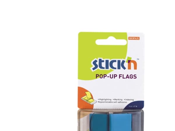 Pop Up Faner 45x25 50 Blad Blå - (24 stk.)