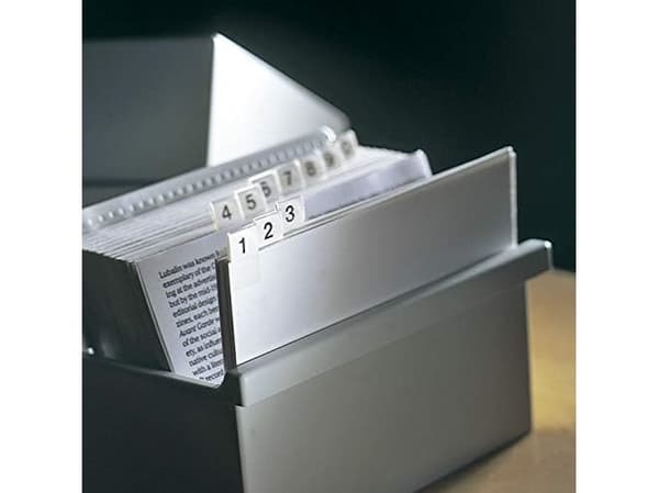 Indeksstrips 10x150mm 5st Hvid