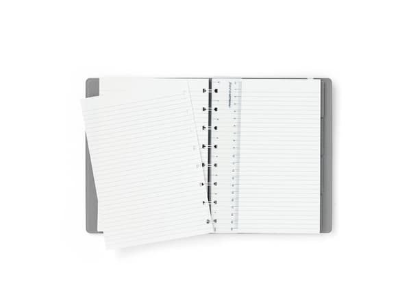 Filofax anteckningsbok A5 linjerad grafit