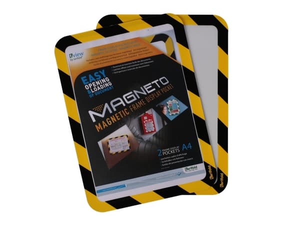Magnetram A4x2, Gul/Sort(2st) - (2 st)