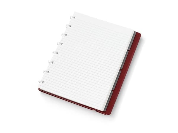 Filofax Anteckningsbok A5 Linjerad Burgundy