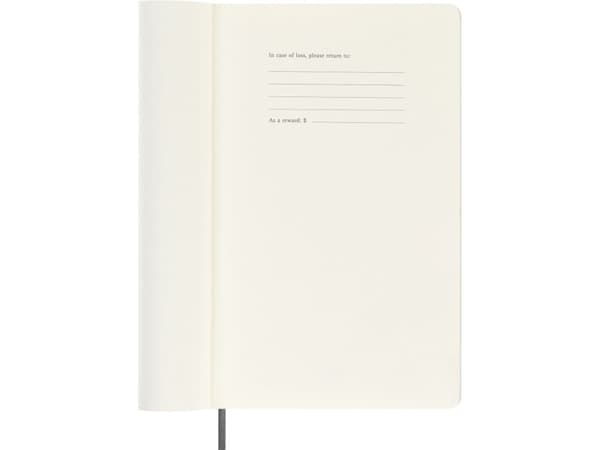 Smart Notesbog Soft Linjeret Large Sort