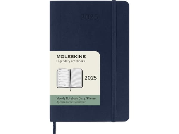 Classic Soft 12M Week Note Pocket Sapphire Blue 2025