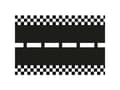 Pikkukuva 3 / 4: PartyDeco BF4, Rectangular, Black, White, Non woven fabric (TNT), 400 mm, 5000 mm, 1 pc(s)
