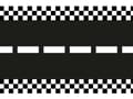 Pikkukuva 1 / 4: PartyDeco BF4, Rectangular, Black, White, Non woven fabric (TNT), 400 mm, 5000 mm, 1 pc(s)