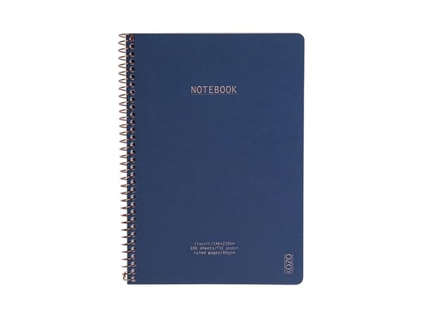 KOZO Notebook A5 Classic Navy213x160x15mm 0,233kg (1st)