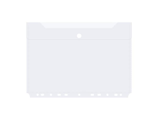 Kuvertmappe A4 Hullet Transparent - (10 stk.)