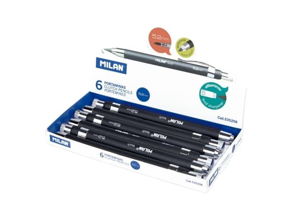 Milan 535206, Sort, Plast, Grå, B, Regulerbar, 5,2 mm