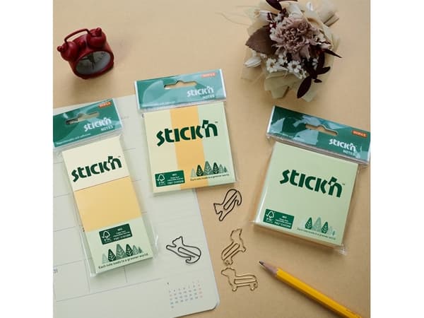 Miljø Notisblok FSC 76x25mm Assorterad 3 Blokk
