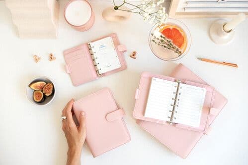 Filofax Systemkalender Saffiano Personal Blush