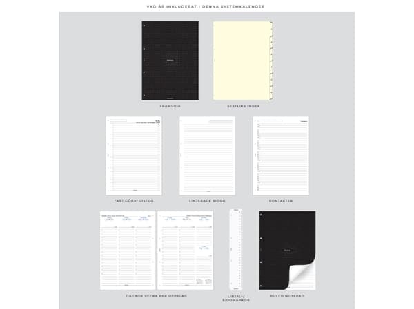 Filofax Finsbury A4, Sortera, A4, 254 mm, 320 mm