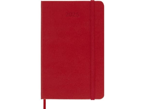 Classic Hard 12M Week Note Pocket Rød 2025