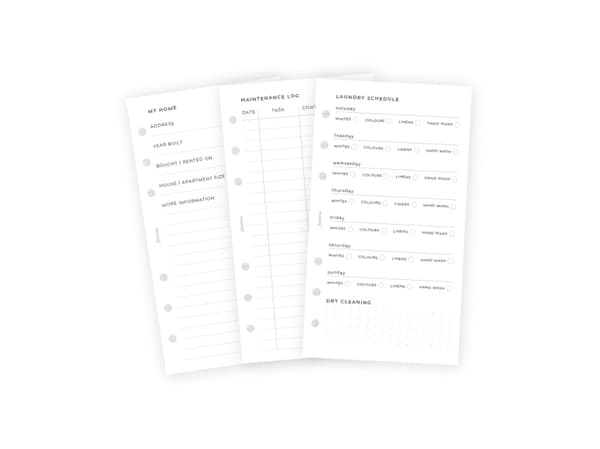 Household Planner Refill Personlig