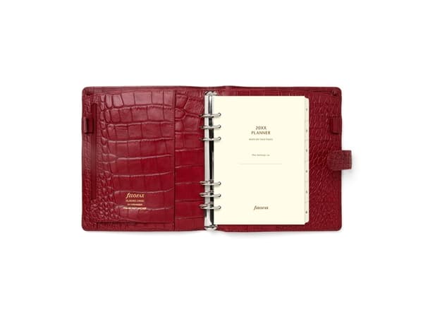 Filofax Systemkalender Classic Croc A5 Cherry