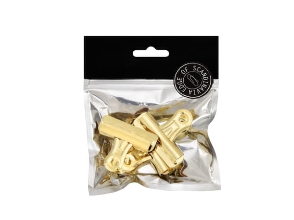 Edge of Scandinavia Bulldogklemmer 57mm 3st Guld - (6 stk.)