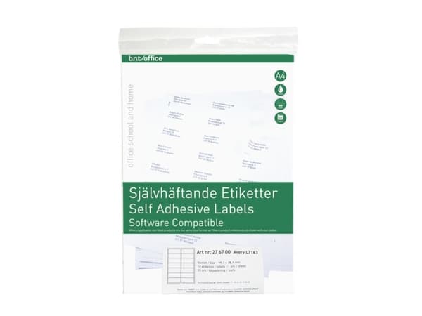 Kopi & Laseretikett 99,1x38,1mm 25 Pakn