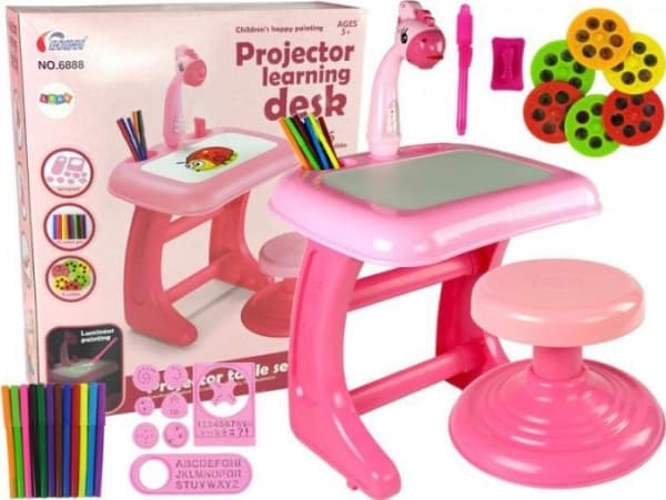 Lean Sport Bord Tegnebrett Stol Projektor Rosa penner Bilder