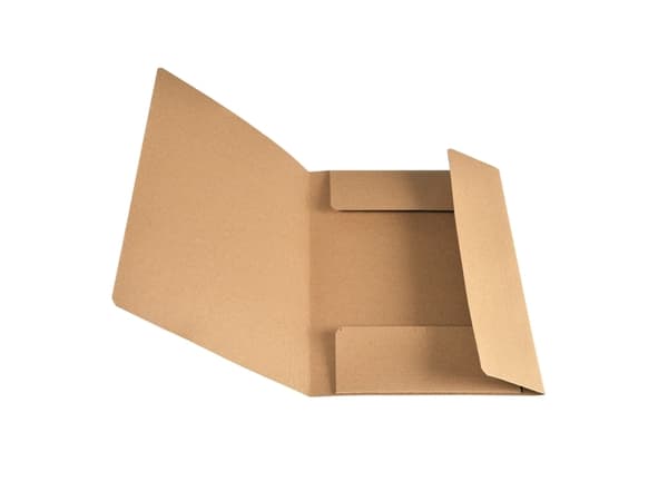 MappA4m/elastisk kartong med 3 flikar Natur, Gul320x245x4mm 0,092kg (1stk) - (48 st)