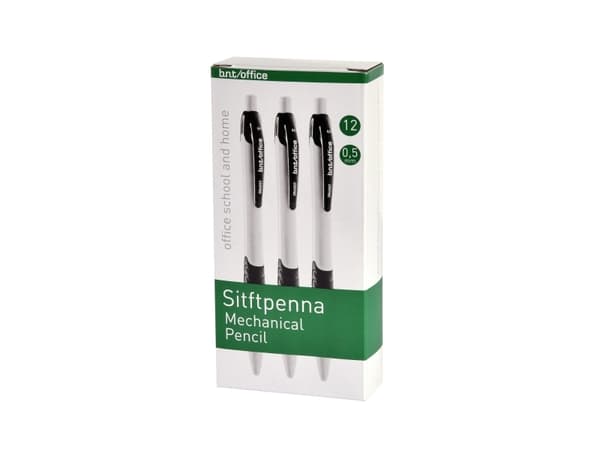 Stiftblyant 0,5mm Hvid - (12 stk.)