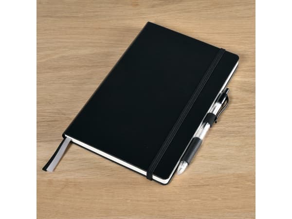 Classic Professional Notesbog A5 Linjeret Sort