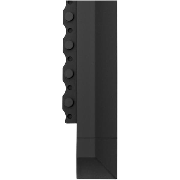 Avslut för gummimatta 10050276 svart 95 x 6 x 1 cm