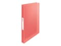 Miniatyrbilde 2 av 5: Esselte Colour'Breeze - Ringperm - bokryggbredde: 25 mm - for A4 (210 x 297 mm) - kapasitet: 140 ark - translucent coral