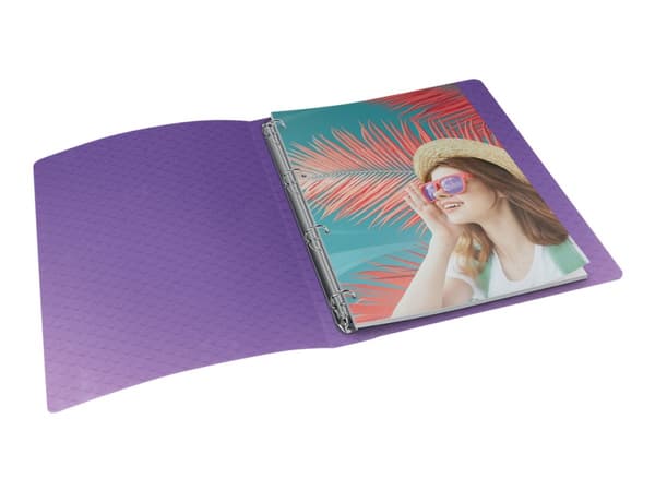 Esselte Colour'Breeze - Ringpärm - ryggbredd: 25 mm - för A4 (210 x 297 mm) - kapacitet: 140 ark - genomskinlig lavendel