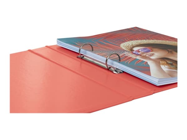 Esselte Colour'Breeze - Ringpärm - ryggbredd: 42 mm - för A4 (210 x 297 mm) - kapacitet: 190 ark - Coral