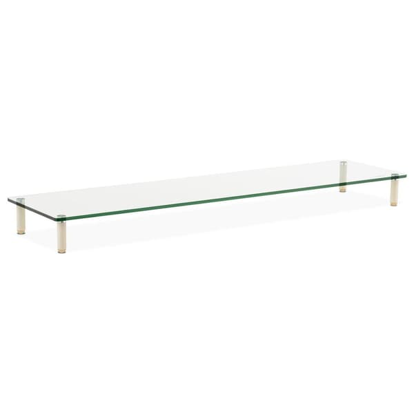 Skærmhyldestativ, skærm 13-32'', glas, max 20 kg, 100x26x8,3 cm