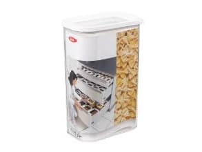 Opbevaringsboks Mepal Modula. 2 liter 15x9x22cm. Klar/hvid San Plast,4 stk/krt