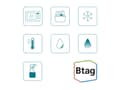 Pikkukuva 5 / 5: Brother BTAG-133, Sininen läpinäkyvällä, Brother, P-touch PT-N10, PT-N20, PT-N25BT, 1,2 cm, 4 m, 1 kpl