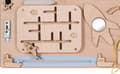 Miniatyrbilde 4 av 5: Ikonk sansemanipulasjonsbrett av tre 75x50 cm